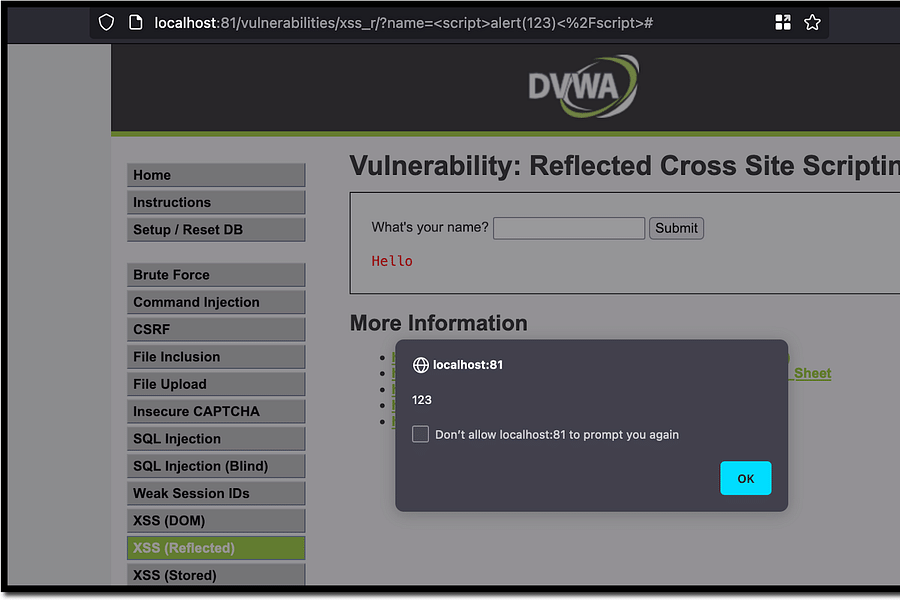 cross-site scripting attack