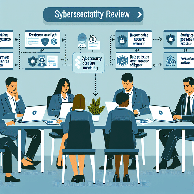 Cybersecurity strategy review meeting
