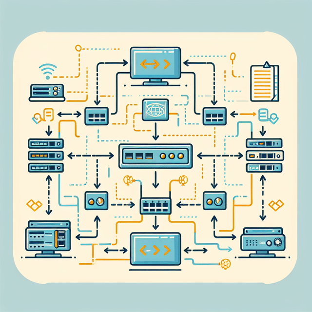 Network traffic flow diagram