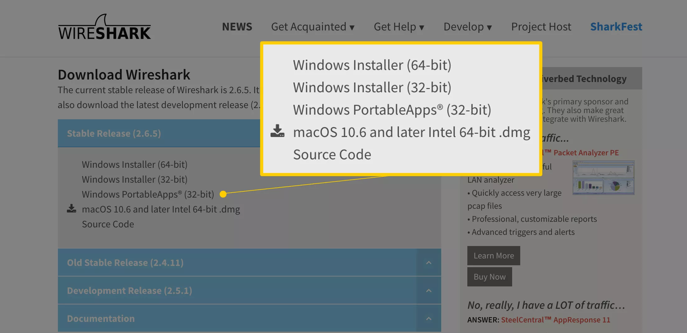 Wireshark interface screenshot