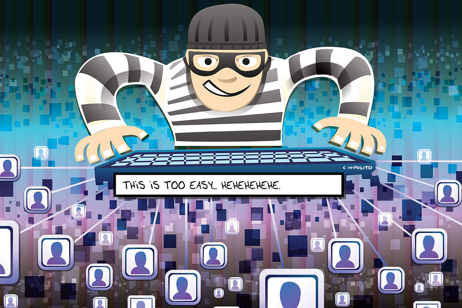 cyber theft illustration