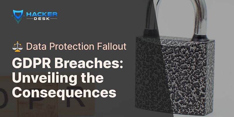 GDPR Breaches: Unveiling the Consequences - ⚖️ Data Protection Fallout